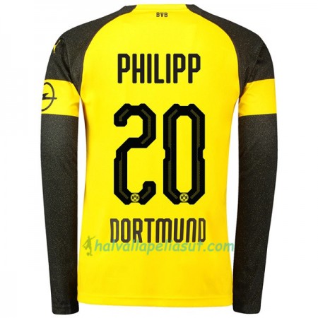 Jalkapallo Pelipaidat Borussia Dortmund Philipp 20 Kotipaita 2018-2019 Pitkähihainen